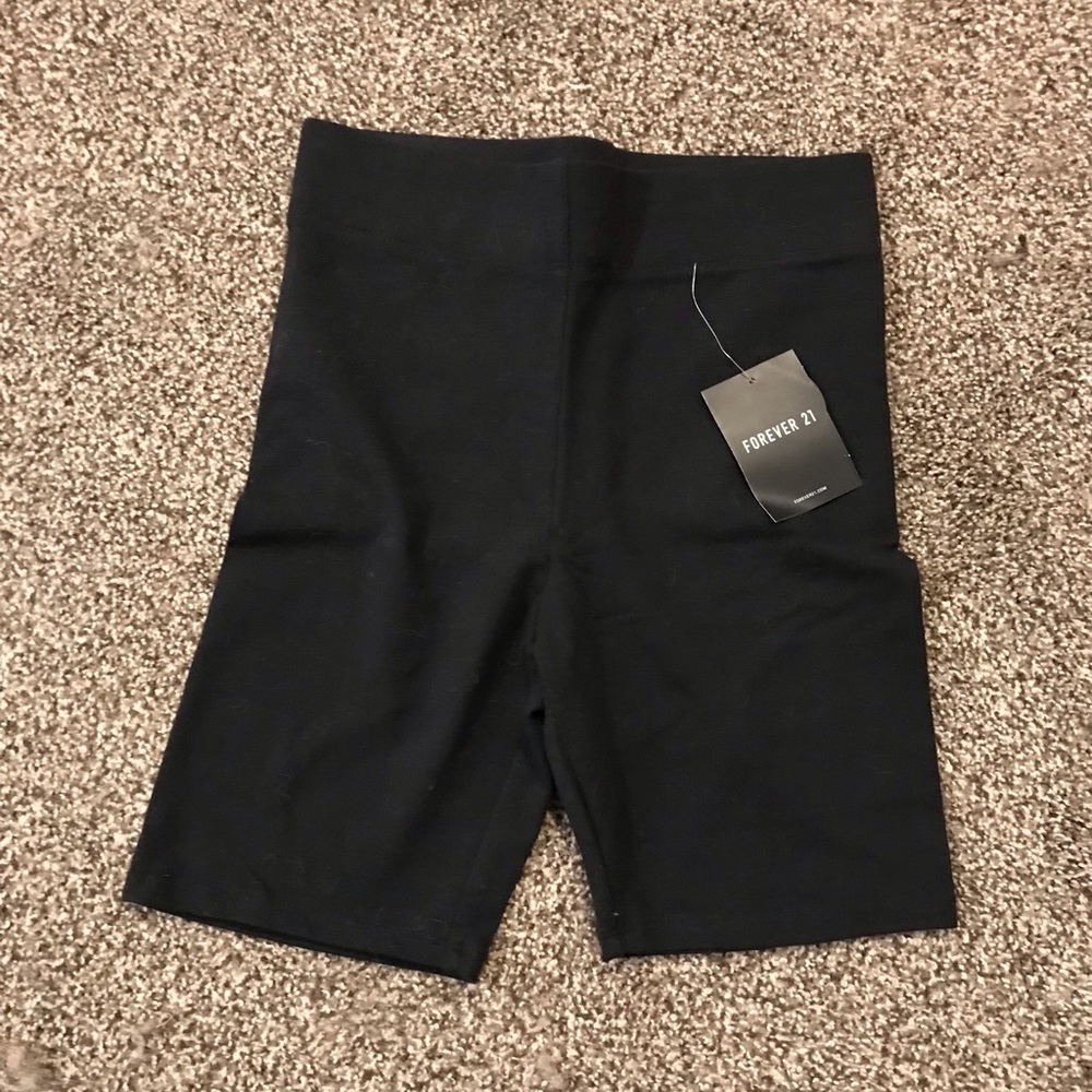 Forever 21 Black Biker Shorts Small